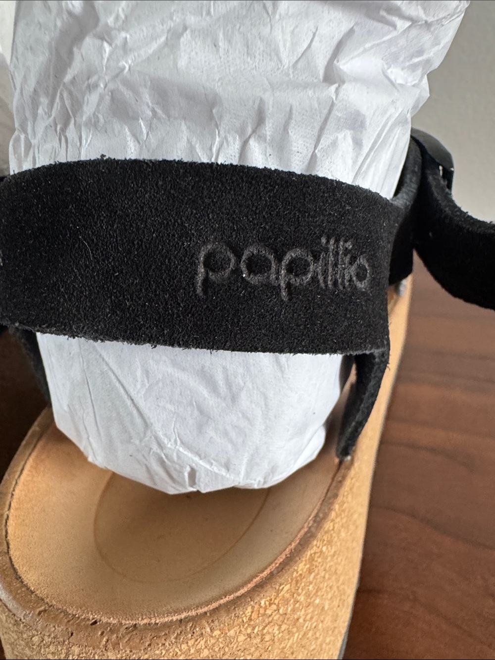 Birkenstock Papillio Glenda Anthracite Suede Canvas Sandal 39 8-8.5 - Picture 5 of 8
